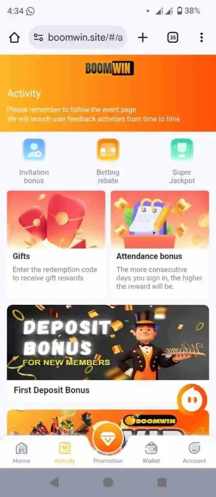 Boomm Win Game