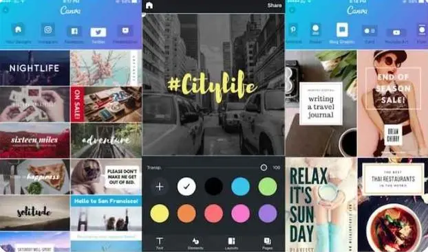 Canva features