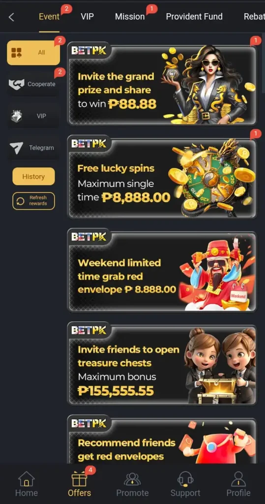 betpk game